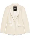 PATRIZIA PEPE FAUX-LEATHER BLAZER