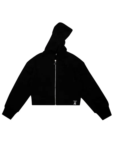 Patrizia Pepe Felpa Zip Logo Back In Black
