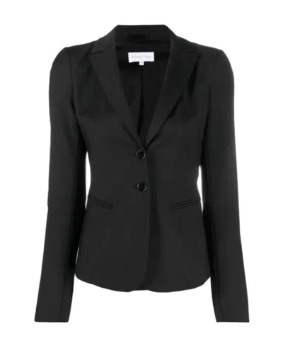 PATRIZIA PEPE FITTED NOTCHED LAPEL BLAZER