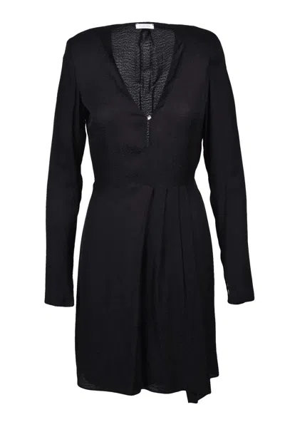 Patrizia Pepe Flared Dress Viscose - Black