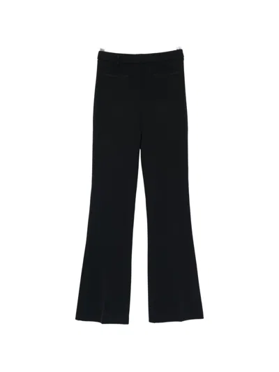 Patrizia Pepe Flared Trousers In Black