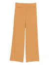 Patrizia Pepe Flared Trousers In Brown