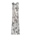 Patrizia Pepe Floral-print Midi Dress In Gray