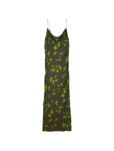 Patrizia Pepe Floral-print Slip Maxi Dress In Multi