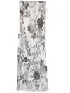 PATRIZIA PEPE FLOWER-PRINT MAXI SKIRT