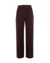Patrizia Pepe Checked Fluid Trousers In Brown