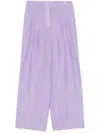 Patrizia Pepe Fluid Over Palazzo Pants In Purple