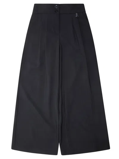 Patrizia Pepe Fluid Trousers For Kids - Mini Style In Black