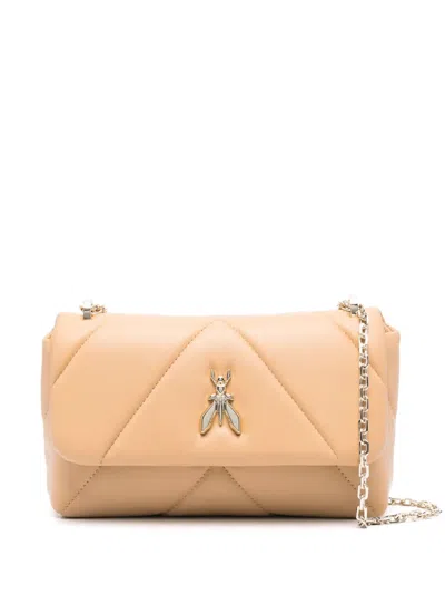 Patrizia Pepe Fly-appliqué Cross Body Bag In Neutrals