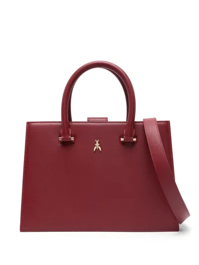 Patrizia Pepe Fly Bamby Tote Bag In Red