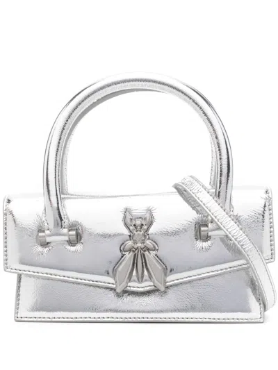 Patrizia Pepe Fly Bamby Tote Bag In Silver