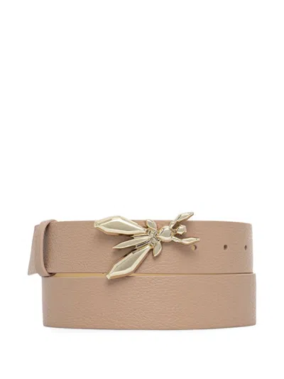 Patrizia Pepe Fly-buckle Belt In Neutral