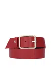Patrizia Pepe Fly Buckle Belt In Red