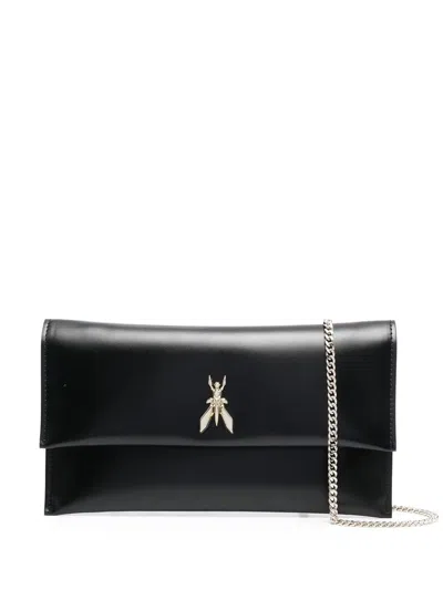 Patrizia Pepe Fly Ceremony Leather Bag In 黑色
