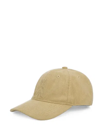 Patrizia Pepe Fly Corduroy Baseball Cap In Neutral