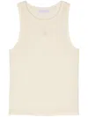 PATRIZIA PEPE FLY-EMBROIDERED TANK TOP