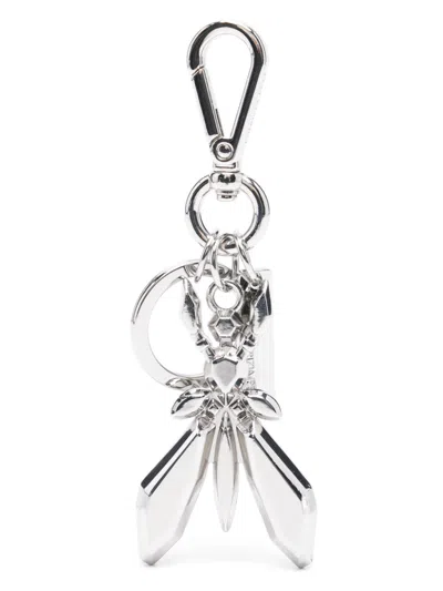 Patrizia Pepe Fly Keychain In Silver