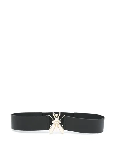 Patrizia Pepe Fly-motif Belt In Black
