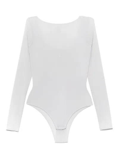 Patrizia Pepe Fly-motif Bodysuit In Grey