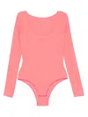 Patrizia Pepe Fly-motif Bodysuit In Pink