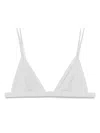 Patrizia Pepe Fly-motif Bra In Grey