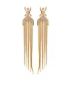 Patrizia Pepe Fly-motif Drop Earrings In Gold
