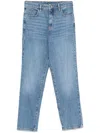 Patrizia Pepe Fly-motif Jeans In Blue