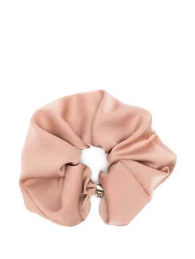 Patrizia Pepe Fly-motif Scrunchie In Pink