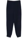 Patrizia Pepe Fly-motif Track Pants In Blue