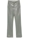Patrizia Pepe Fly-motif Trousers In Grey