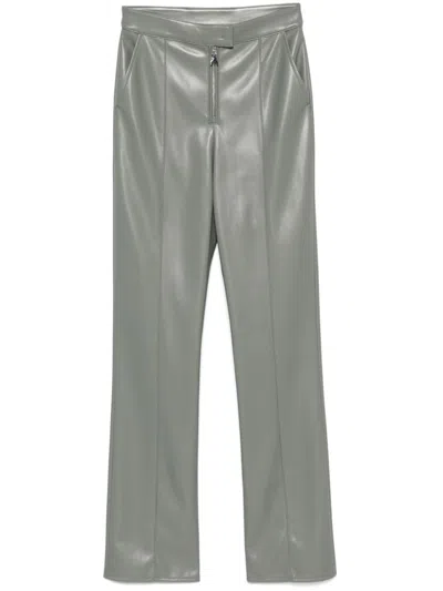 Patrizia Pepe Fly-motif Trousers In Grey
