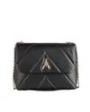 Patrizia Pepe Fly Padded Crossbody Bag In Black In Black