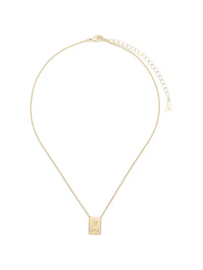 Patrizia Pepe Fly-pendant Necklace In Gold