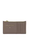Patrizia Pepe Fly-plaque Cardholder In Brown