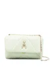 Patrizia Pepe Fly-plaque Crossbody Bag In Grün