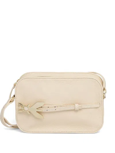 Patrizia Pepe Fly Plaque Crossbody Bag In Neutral