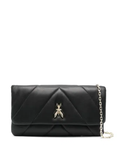 Patrizia Pepe Fly-plaque Padded Cross Body Bag In Black