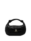 Patrizia Pepe Fly-plaque Quilted Tote Bag In Black