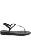 Patrizia Pepe Fly-plaque Sandals In 中性色