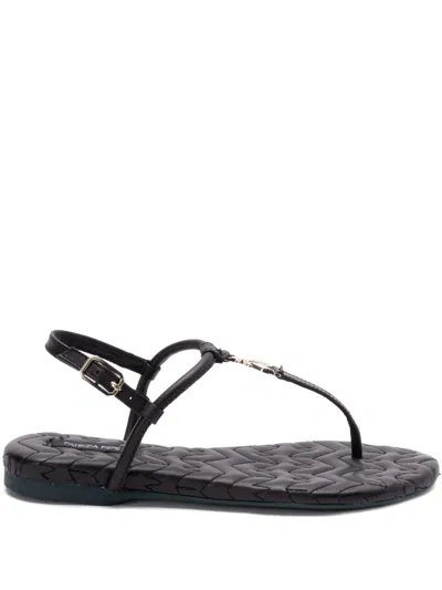 Patrizia Pepe Fly-plaque Sandals In 中性色