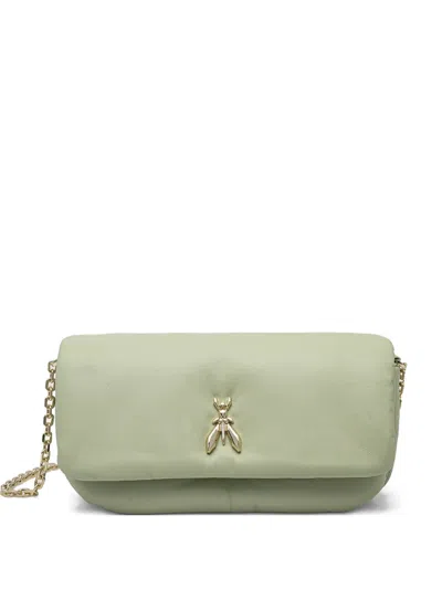 Patrizia Pepe Fly Puffy Cross Body Bag In Green