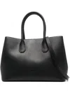 Patrizia Pepe Fly Shopper Tote Bag In Schwarz