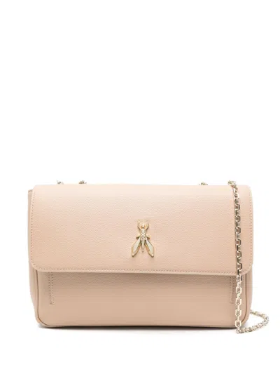 Patrizia Pepe Fly Shoulder Bag In Neutrals