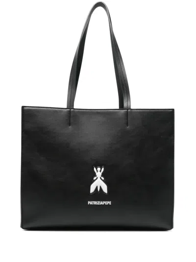 Patrizia Pepe Fly Tote Bag In Black