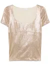Patrizia Pepe T-shirts And Polos In Gold