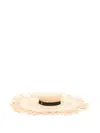 Patrizia Pepe Frayed Sun Hat In Neutrals