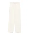 Patrizia Pepe Frayed Trousers In White