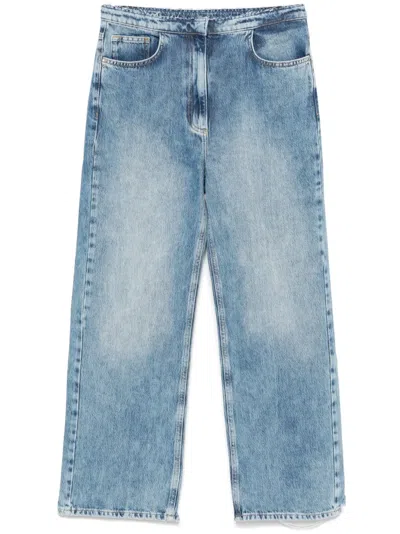 PATRIZIA PEPE FRAYED-WAIST JEANS