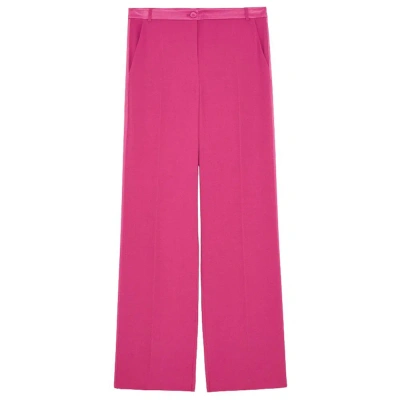 Patrizia Pepe Fuchsia Viscose Jeans & Pant In Pink