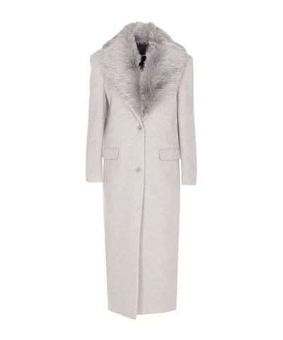 PATRIZIA PEPE FUR COLLAR COAT
